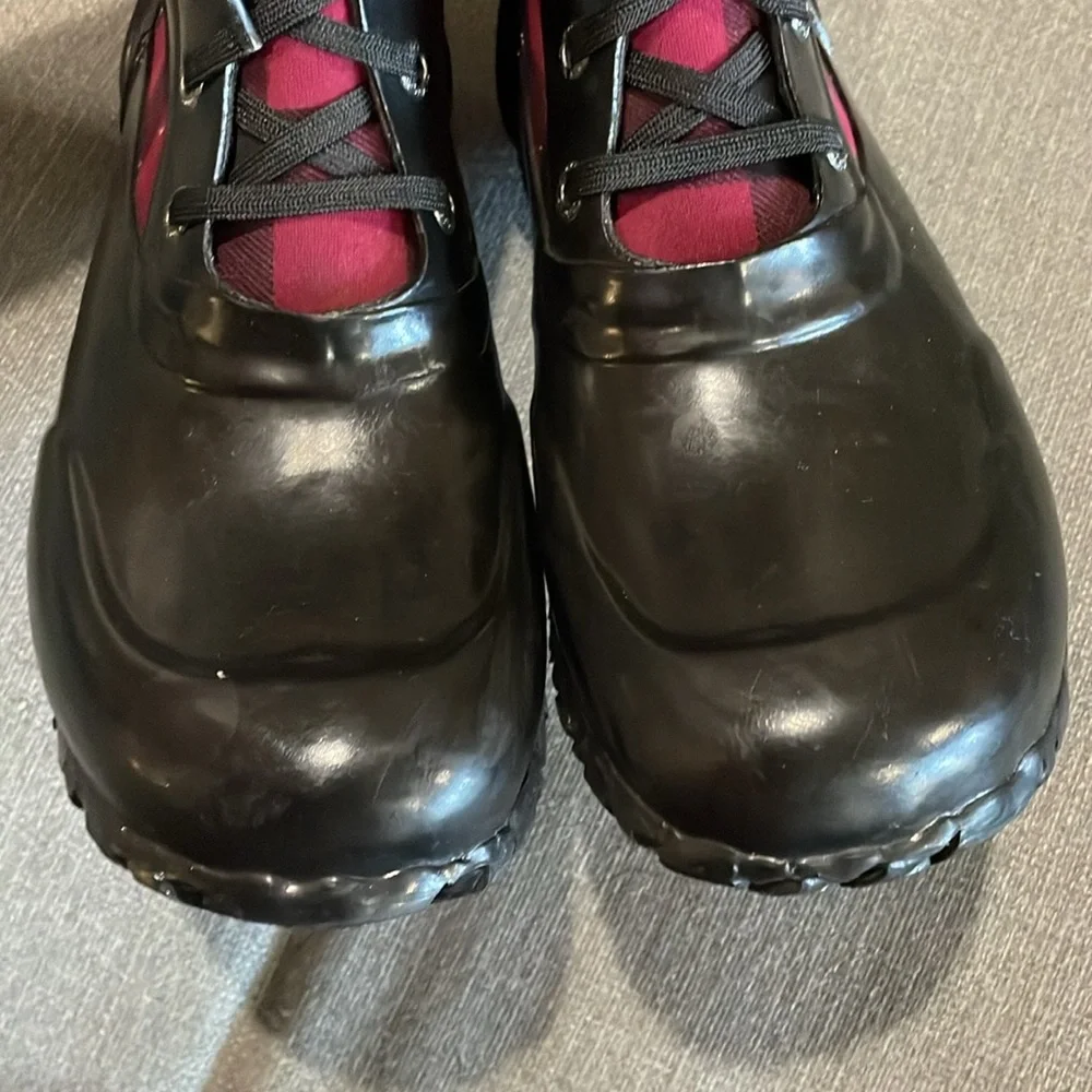 Bogs Buffalo Print Black Red Plaid Sydney Lace Winter Boots